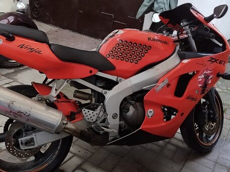 1999 Kawasaki ZX-6 Ninja, оранжевый, 260000 рублей, вид 4