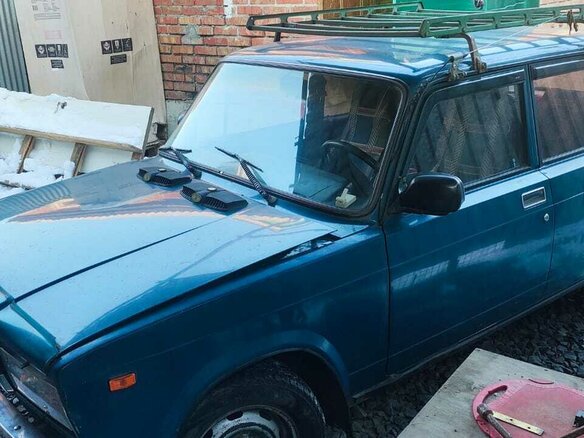 2002 Lada (ВАЗ) 2107, синий, 135000 рублей - вид 7