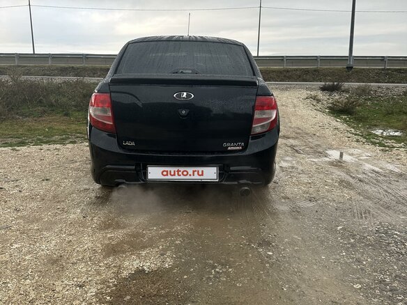 2015 Lada (ВАЗ) Granta Sport I, чёрный, 680000 рублей - вид 3
