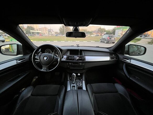 2013 BMW X6 M50d I (E71) Рестайлинг, синий, 2700000 рублей - вид 7