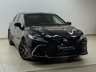 2021 Toyota Camry VIII (XV70) Рестайлинг, чёрный, 3470000 рублей, вид 3