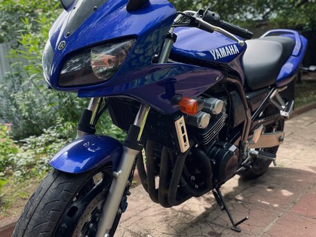 2002 Yamaha FZS600 Fazer, синий, 450000 рублей, вид 4
