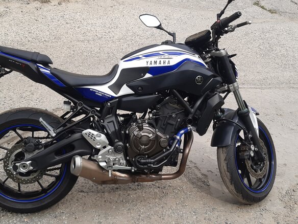 2017 Yamaha MT-07 (FZ-07), белый, 635000 рублей - вид 7