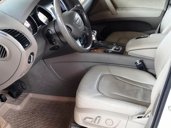 2012 Audi Q7 I (4L) Рестайлинг, белый - вид 4