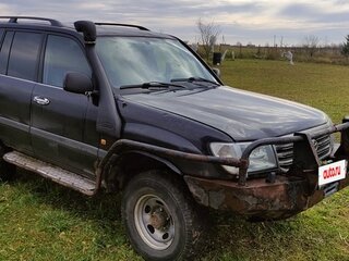 2003 Toyota Land Cruiser 105 100 Series Рестайлинг 1, чёрный, 1200000 рублей, вид 4