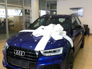 2017 Audi Q3 I (8U) Рестайлинг, синий, 3200000 рублей, вид 1