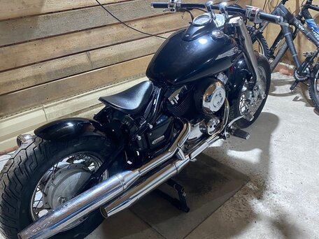 1999 Yamaha XVS400 Drag Star, чёрный, 430000 рублей, вид 3