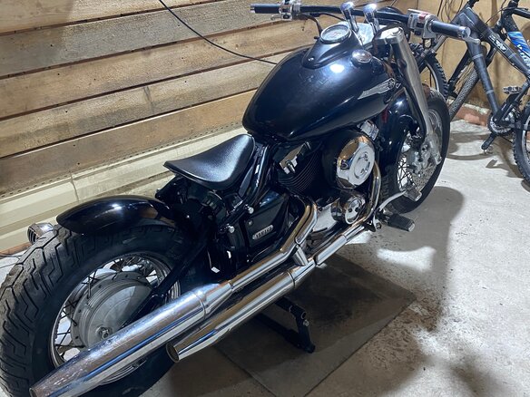1999 Yamaha XVS400 Drag Star, чёрный, 430000 рублей - вид 2