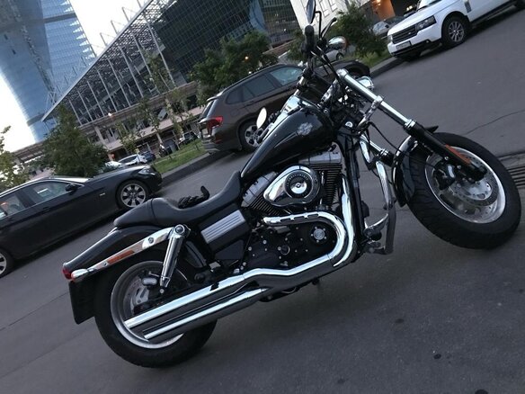 2012 Harley-Davidson Fat Bob, чёрный, 1800000 рублей