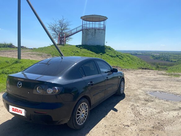 2008 Mazda 3 I (BK) Рестайлинг, чёрный, 590000 рублей - вид 2