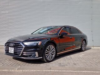 2018 Audi A8 Long 55 TFSI IV (D5), чёрный, 6500000 рублей, вид 4