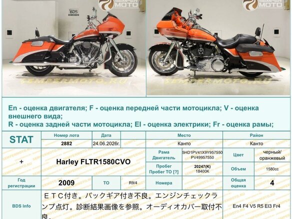 2009 Harley-Davidson Road Glide, оранжевый, 1100000 рублей - вид 12
