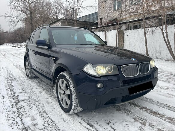 2008 BMW X3 30d I (E83) Рестайлинг, синий, 1500000 рублей - вид 7