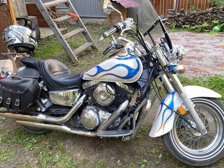 1996 Kawasaki VN1500 Vulcan, белый, 370000 рублей, вид 4