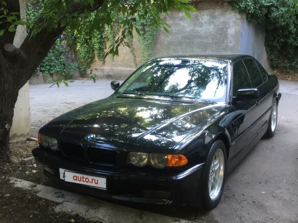 1999 BMW 7 серии 735i III (E38) Рестайлинг, чёрный, 1285000 рублей