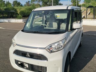 2019 Mitsubishi eK Space I Рестайлинг, белый, 660000 рублей, вид 1