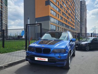 2002 BMW X5 4.6is I (E53), синий, 790000 рублей, вид 4