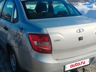 2015 Lada (ВАЗ) Granta I, серебристый, 380000 рублей, вид 4