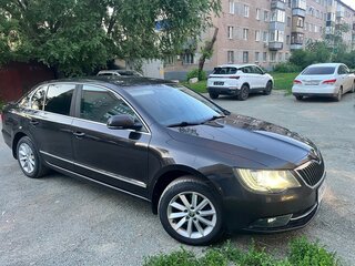 2014 Skoda Superb DSG II Рестайлинг, коричневый, 1100000 рублей, вид 3