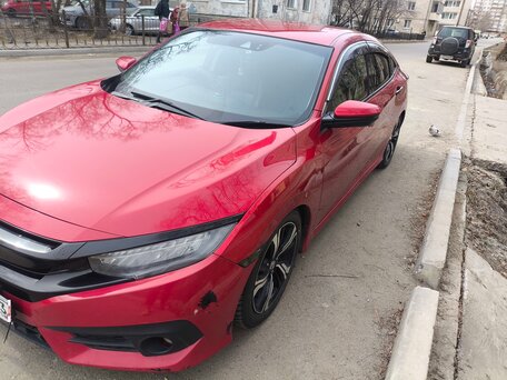 2017 Honda Civic X, красный, 1400000 рублей, вид 1