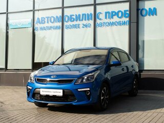 2019 Kia Rio IV, синий, 1425000 рублей, вид 1