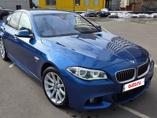 2014 BMW 5 серии 550i xDrive VI (F10/F11/F07) Рестайлинг, синий, 2900000 рублей, вид 3