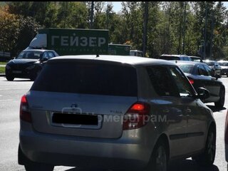 2014 Skoda Fabia II Рестайлинг, серебристый, 380000 рублей, вид 5