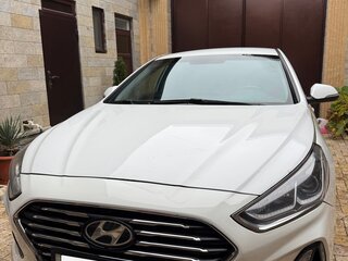 2018 Hyundai Sonata VII (LF) Рестайлинг, белый, 1450000 рублей, вид 2
