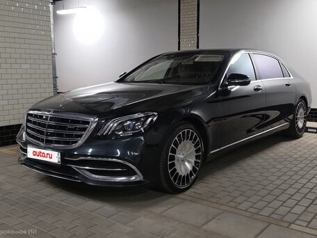 2017 Mercedes-Benz Maybach S-Класс 560 I (X222) Рестайлинг, чёрный, 7300000 рублей, вид 3