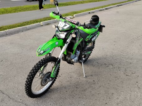 2012 Kawasaki KLX 250, зелёный, 360000 рублей, вид 3