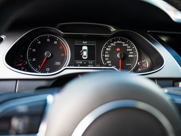 2014 Audi A4 IV (B8) Рестайлинг, чёрный - вид 6