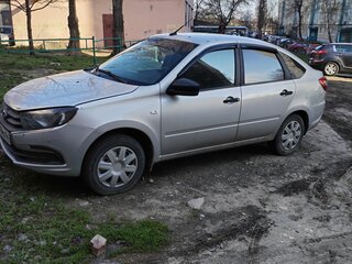 2019 Lada (ВАЗ) Granta I Рестайлинг, серебристый, 450000 рублей, вид 4
