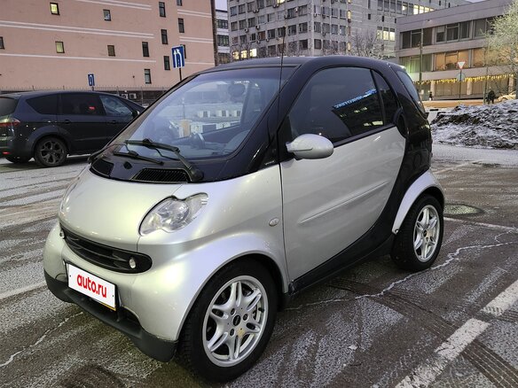 2006 Smart Fortwo I Рестайлинг, серебристый, 430000 рублей