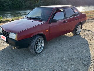 1998 Lada (ВАЗ) 21099, красный, 185000 рублей, вид 2