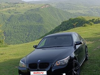 2008 BMW 5 серии 525i V (E60/E61) Рестайлинг, чёрный, 1149000 рублей, вид 1