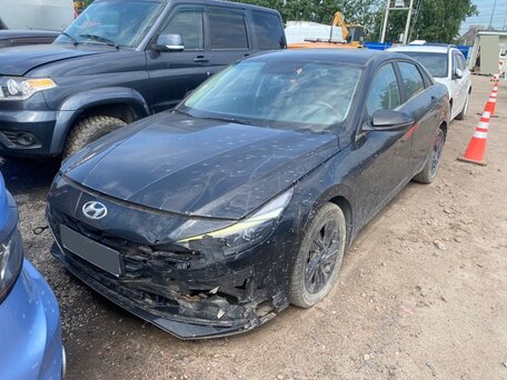 2022 Hyundai Elantra VII (CN7), чёрный, 1530000 рублей, вид 2