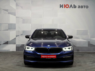 2018 BMW 5 серии 520i VII (G30/G31/G38), синий, 2970000 рублей, вид 2