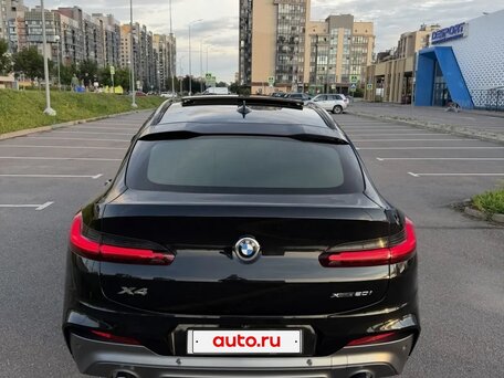2020 BMW X4 20i II (G02), чёрный, 4850000 рублей, вид 3