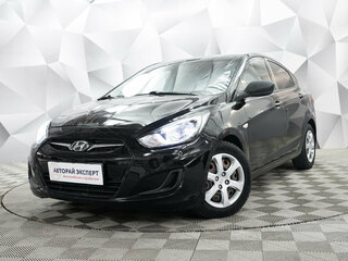 2012 Hyundai Solaris I, чёрный, 683000 рублей, вид 1