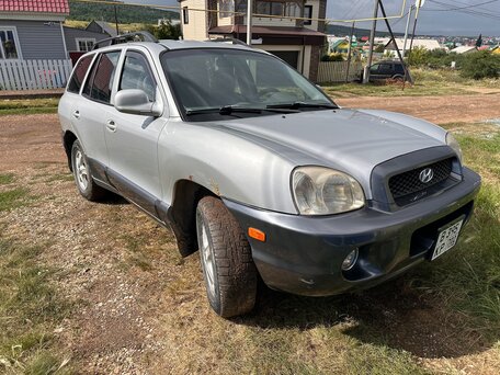 2004 Hyundai Santa Fe I, серебристый, 490000 рублей, вид 3