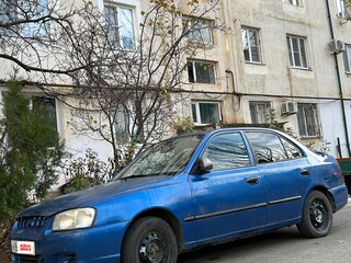 2002 Hyundai Accent II Рестайлинг, синий, 240000 рублей, вид 1
