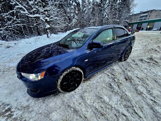 2008 Mitsubishi Lancer X, синий, 750000 рублей, вид 3
