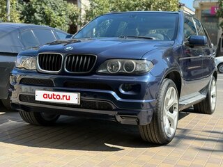 2005 BMW X5 3.0i I (E53) Рестайлинг, синий, 1200000 рублей, вид 3