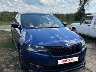 2019 Skoda Rapid I Рестайлинг, синий, 1620000 рублей, вид 4
