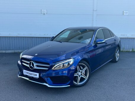 2014 Mercedes-Benz C-Класс 180 IV (W205), синий, 1935000 рублей, вид 3
