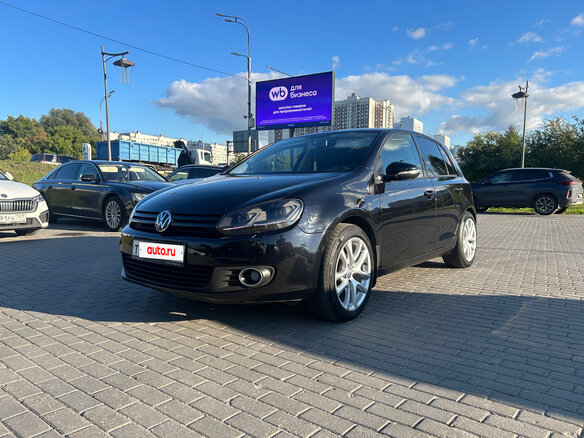 2012 Volkswagen Golf VI, чёрный, 830000 рублей - вид 1