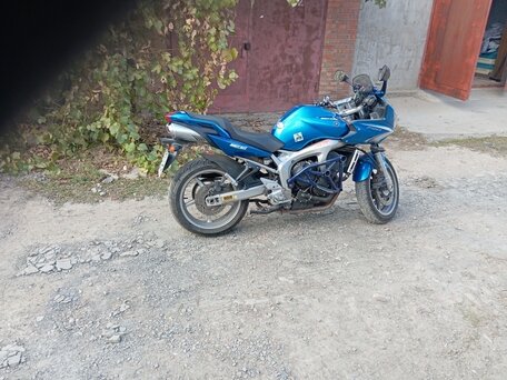 2008 Yamaha FZ6, голубой, 500000 рублей, вид 1