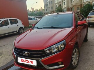 2015 Lada (ВАЗ) Vesta I, красный, 560000 рублей, вид 3