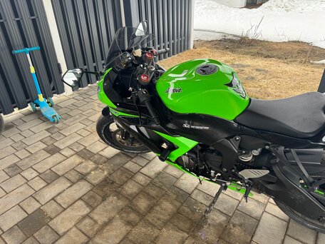 2013 Kawasaki ZX-6R Ninja, зелёный, 819000 рублей, вид 5