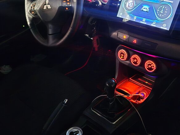 2008 Mitsubishi Lancer X, красный, 650000 рублей - вид 8